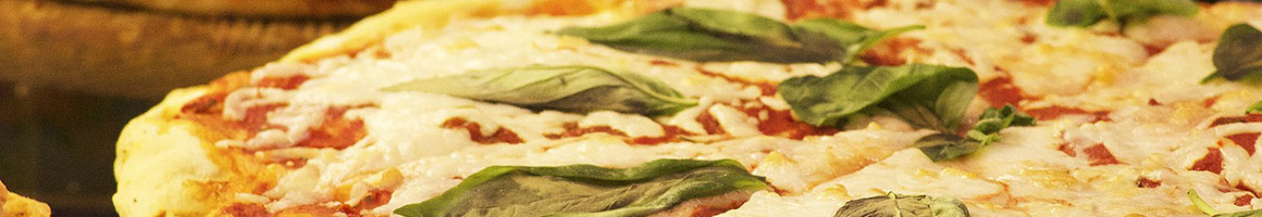 Eating Italian Pizza at Sam & Joe's Restaurant restaurant in Danvers, MA.